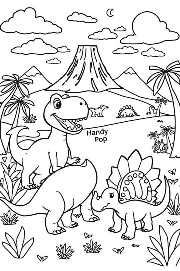 kostenlose Dinosaurier-Malvorlagen