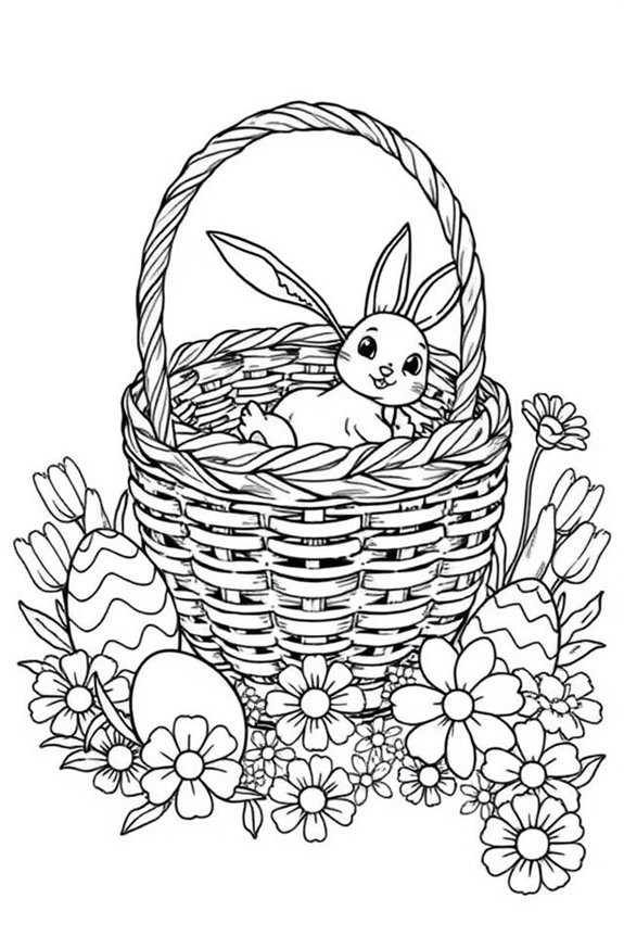 kostenlose Ostern-Ausmalvorlage