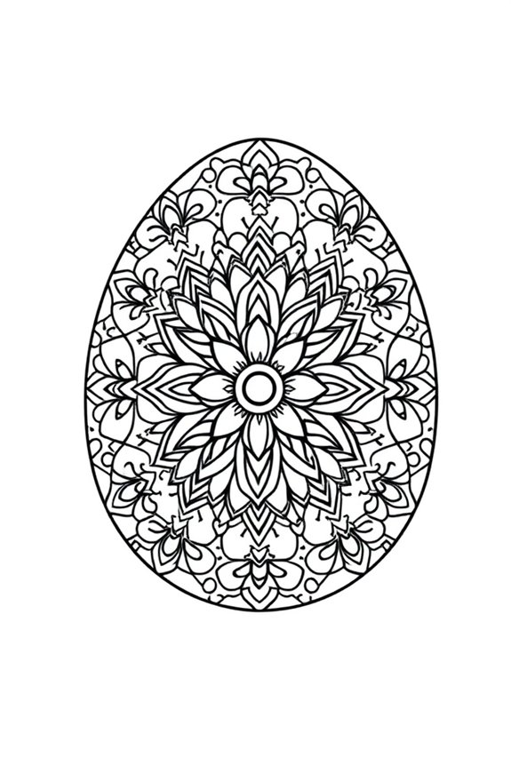kostenlose Ostern Mandala Ausmalbilder