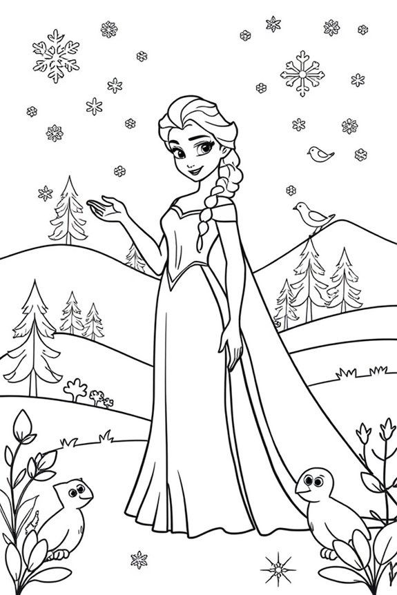 kostenloses Elsa-Malblatt