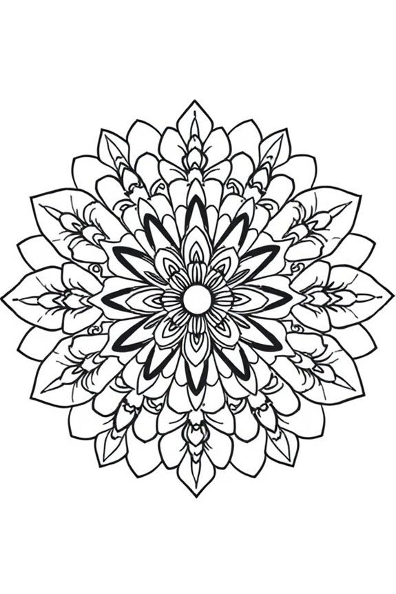 kostenlose Blumen Mandala Ausmalbilder