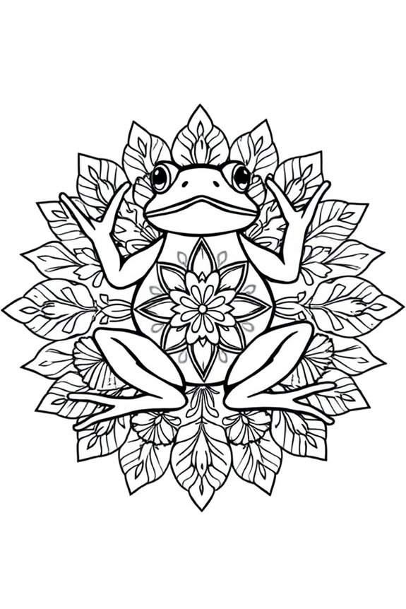 kostenlose Frosch Mandala Ausmalbilder
