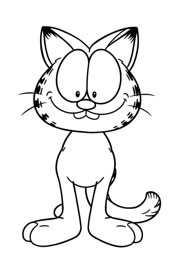 kostenlose Garfield-Malvorlage