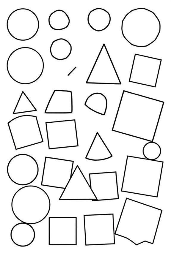 kostenlose geometrische Malvorlagen