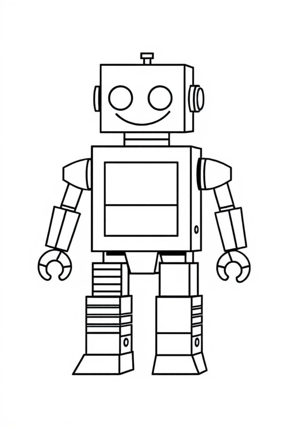 kostenloses geometrisches Roboterfärben