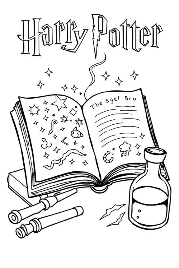 kostenlose Harry Potter Ausmalbilder