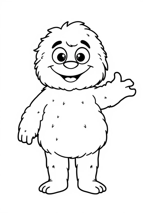 kostenloses Huggy Wuggy Ausmalbild
