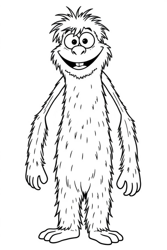 kostenloses Huggy Wuggy Ausmalbild