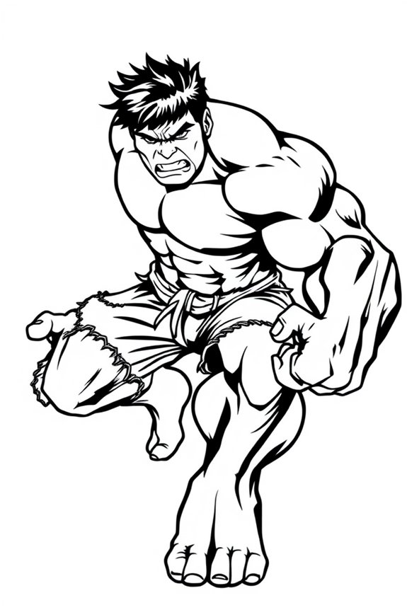 kostenlose Hulk-Malvorlage