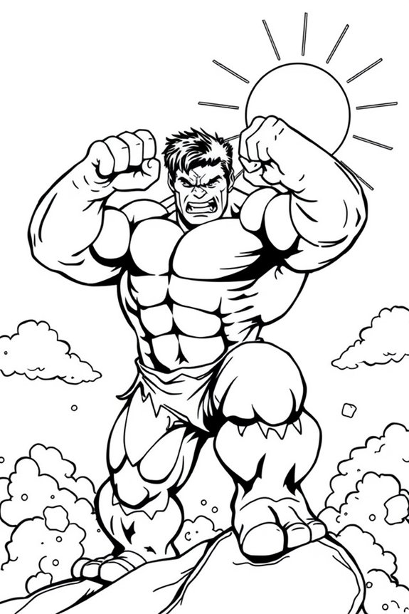 kostenlose Hulk-Malvorlage
