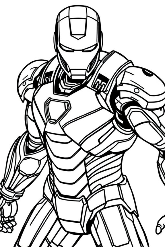 kostenlose Iron Man Ausmalvorlage