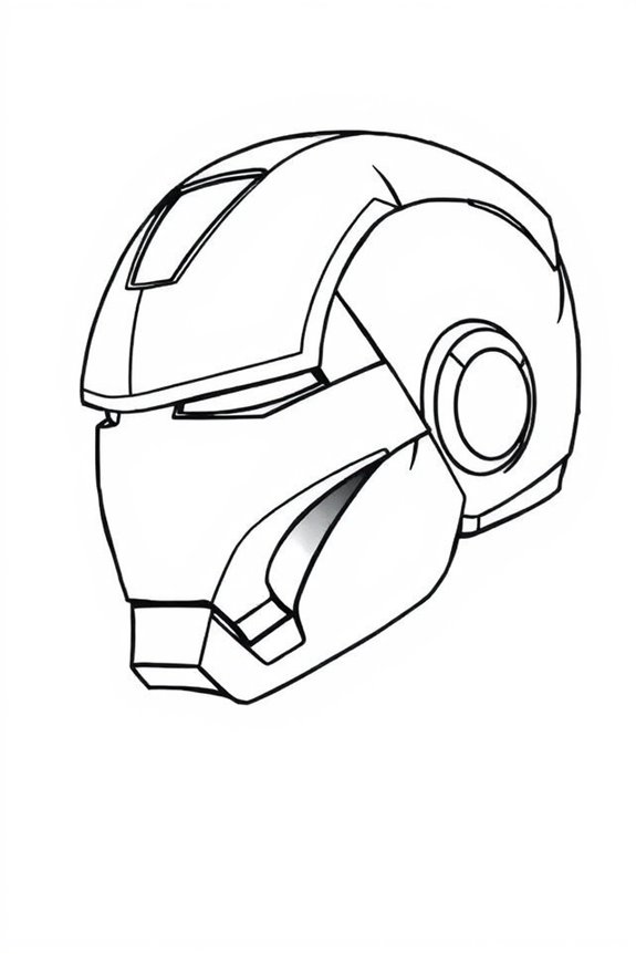 kostenlose Iron Man Ausmalvorlage