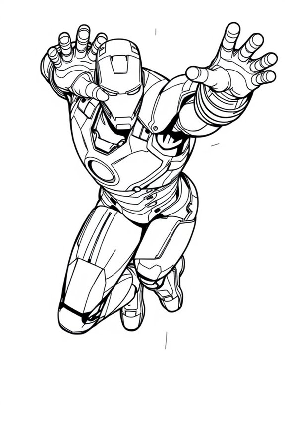 kostenloses Iron Man Ausmalbild