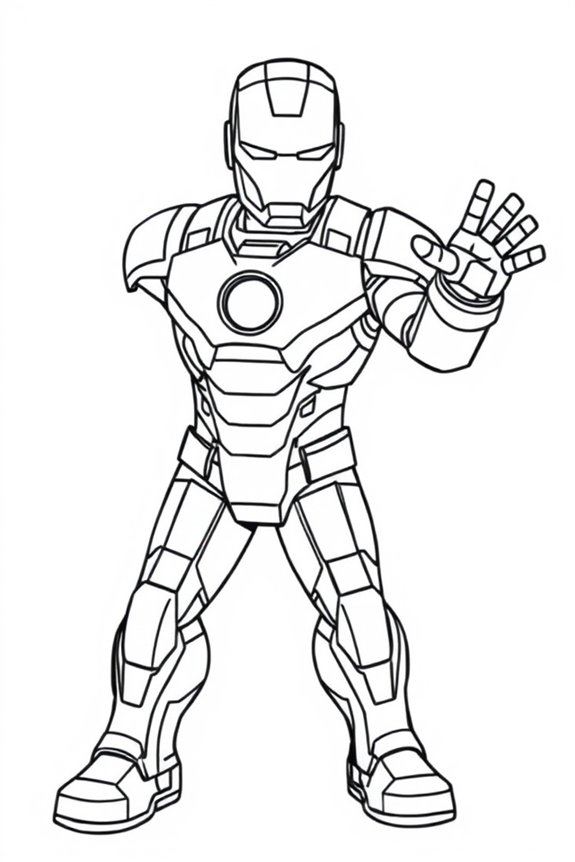 kostenloses Iron Man Ausmalbild