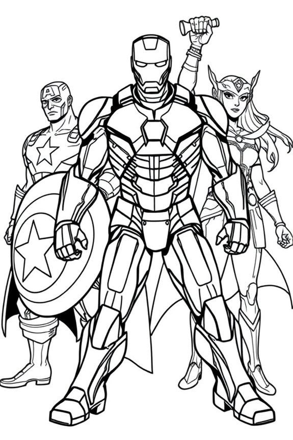 kostenlose Iron Man Ausmalvorlage