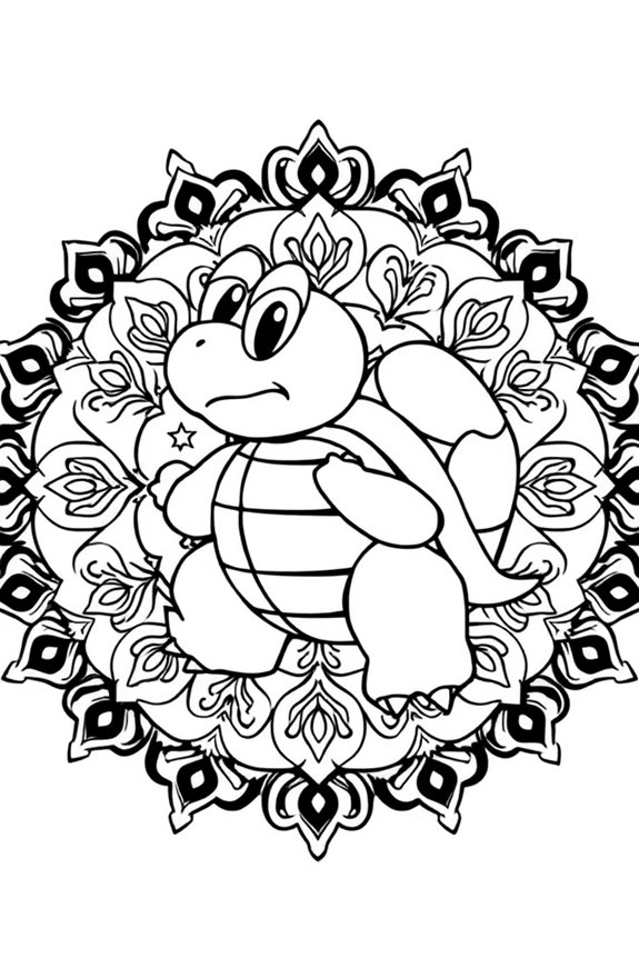 kostenlose Koopa Troopa Ausmalvorlage