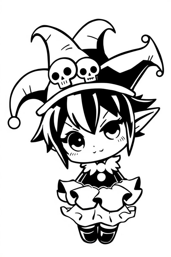kostenlose Kuromi Ausmalvorlage