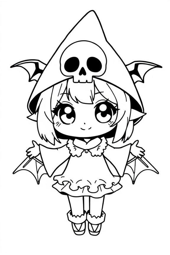 kostenlose Kuromi-Ausmalvorlage