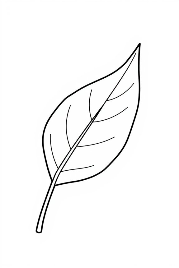 kostenlose Blatt-Ausmalvorlage