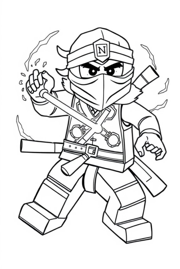 kostenlose Lloyd Garmadon Ausmalbildseite