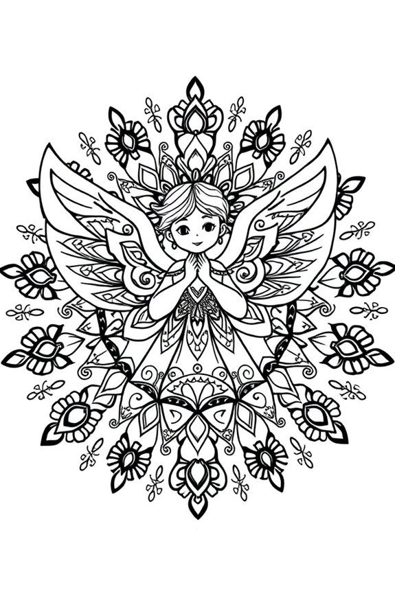 kostenlose Mandala Engel Ausmalbilder