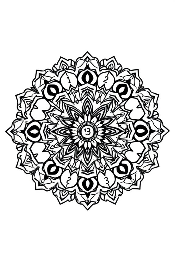 kostenlose Mandala-Ausmalaktivität