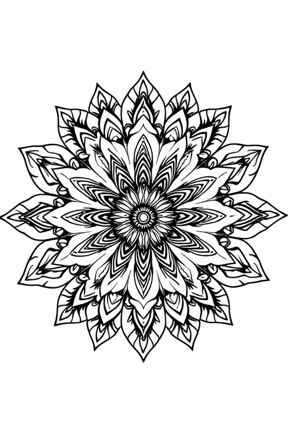 kostenlose Mandala-Ausmalvorlage