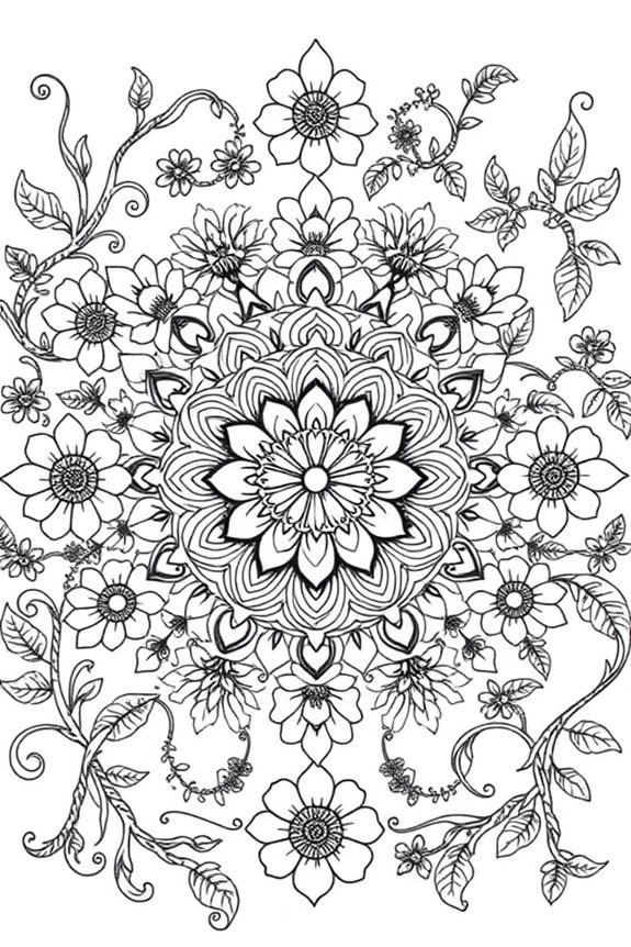 kostenloses Mandala Garten Ausmalen