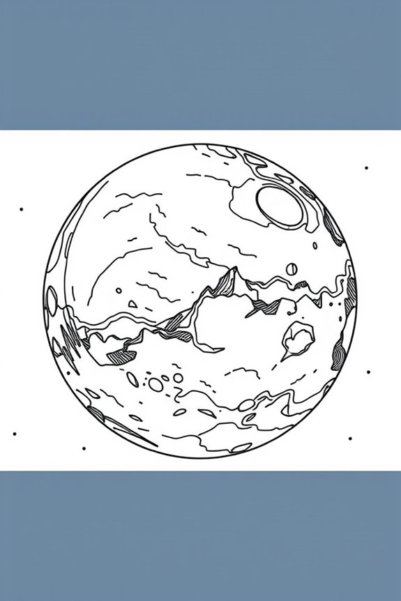 kostenlose Mars-Ausmalvorlage