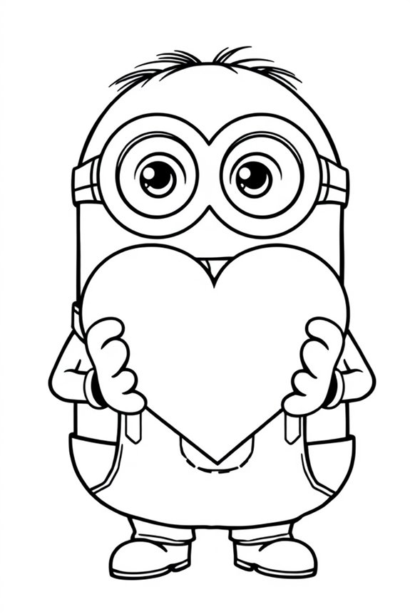 kostenlose Minion-Ausmalvorlage
