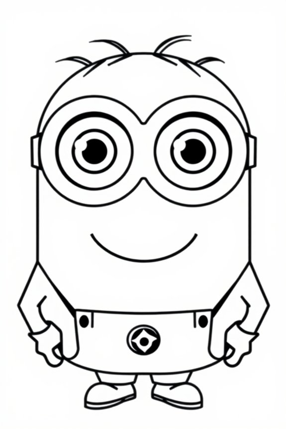 kostenlose Minion-Gesichtsvorlage