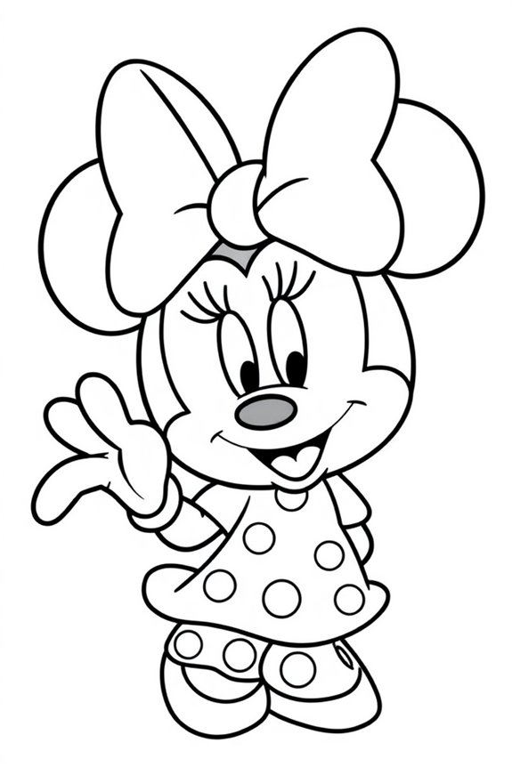kostenlose Minnie Maus Ausmalvorlage