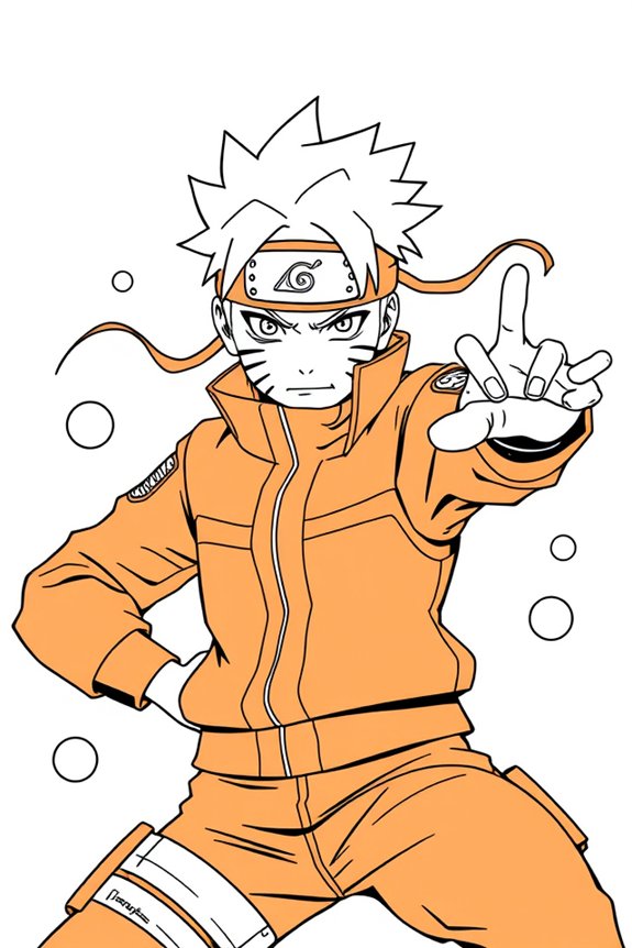 kostenlose Naruto Ausmalvorlage