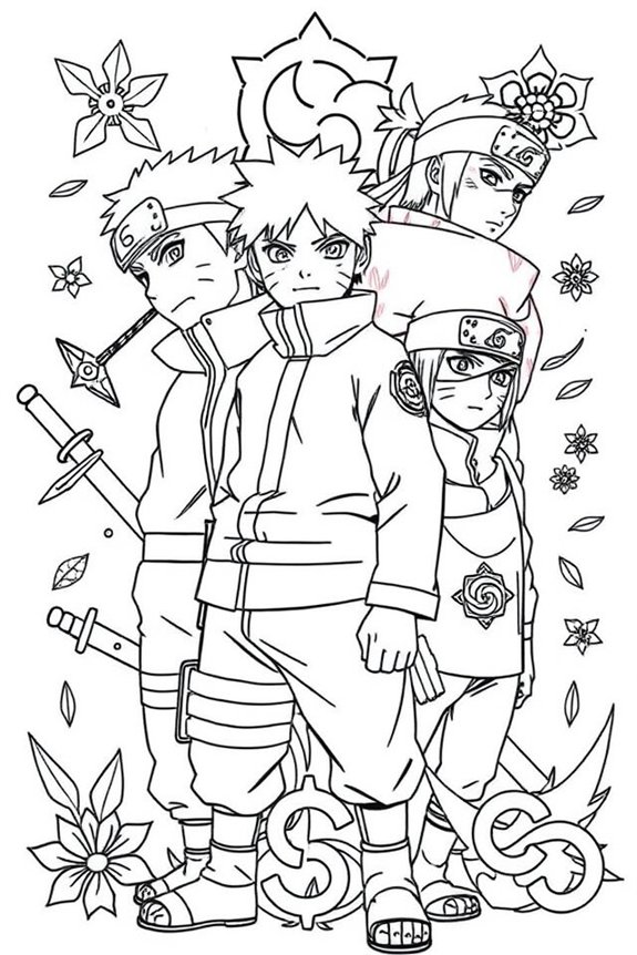 kostenlose Naruto-Ausmalbilder