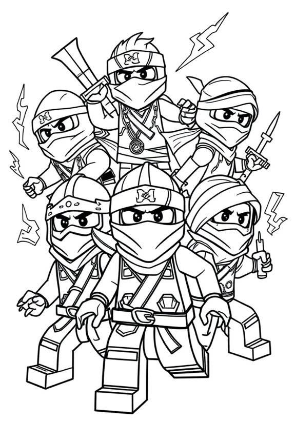 kostenlose Ninjago-Malvorlage