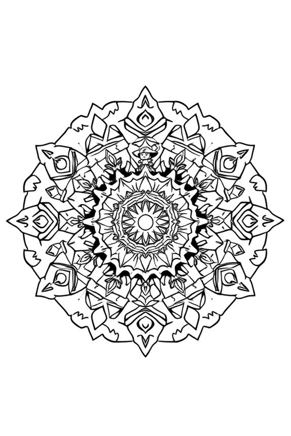 kostenlose Ninjago Mandala Ausmalbilder