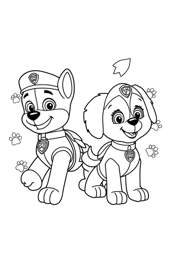 kostenlose Paw Patrol Ausmalblätter