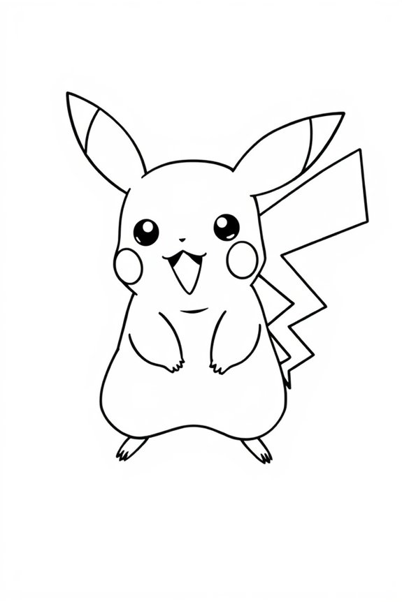 kostenlose Pikachu-Malvorlage