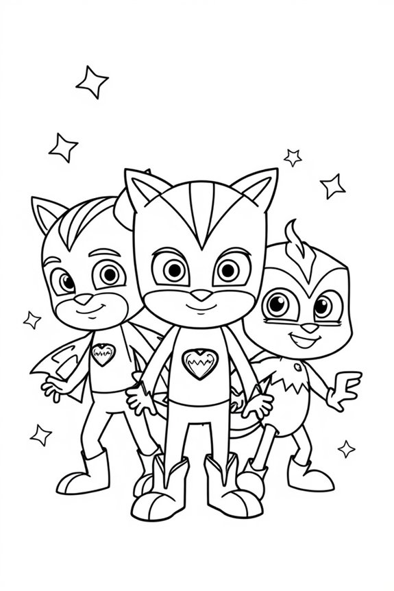 kostenlose PJ Masks Ausmalbilder