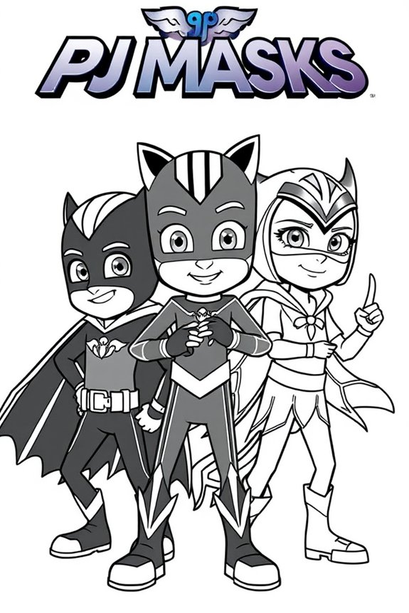 kostenlose PJ Masks Schurken Ausmalbilder