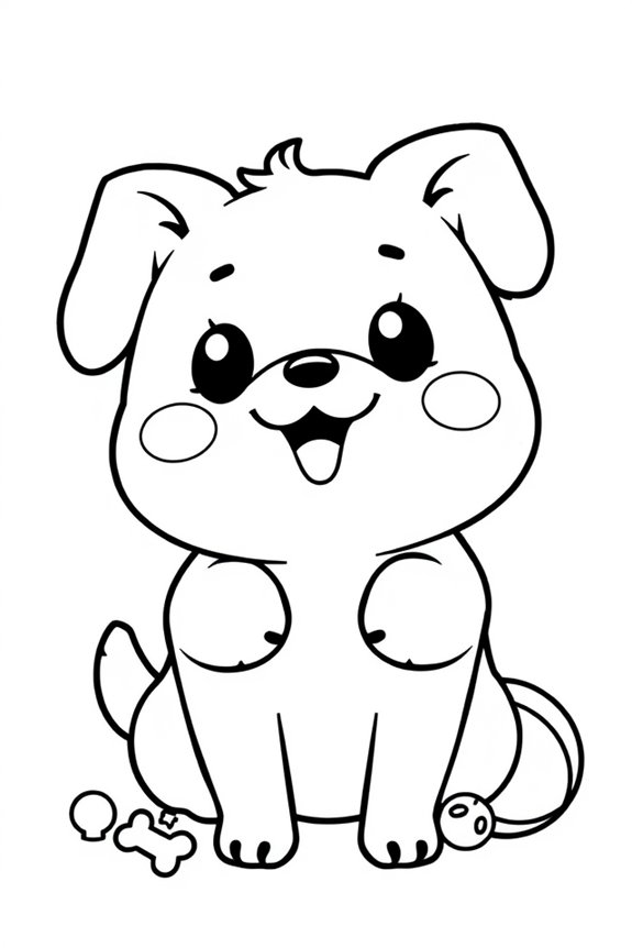 kostenlose Pochacco Ausmalbildseite