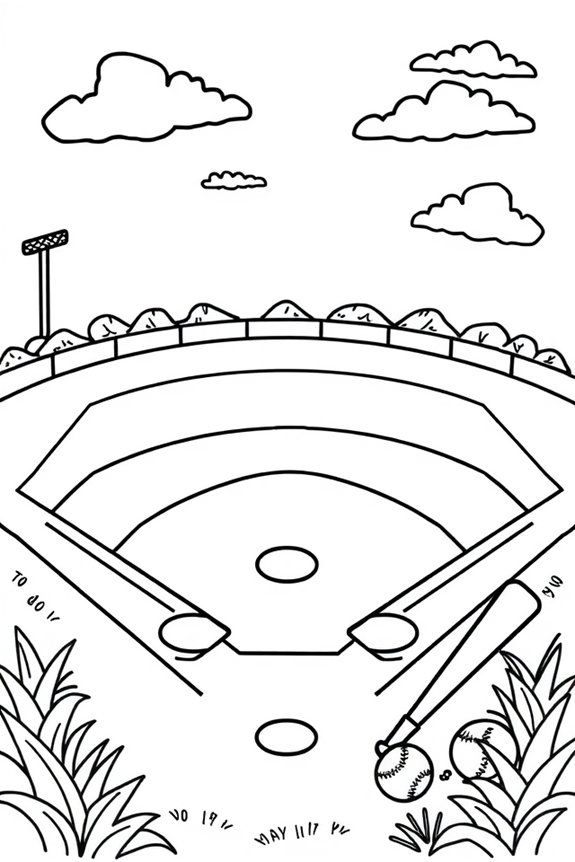 kostenlose ausdruckbare baseball malvorlagen
