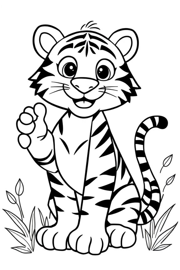 kostenlose druckbare Tiger-Ausmalbilder