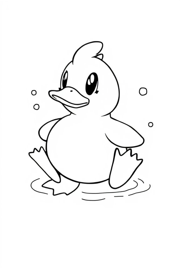 kostenlose Psyduck-Malvorlage