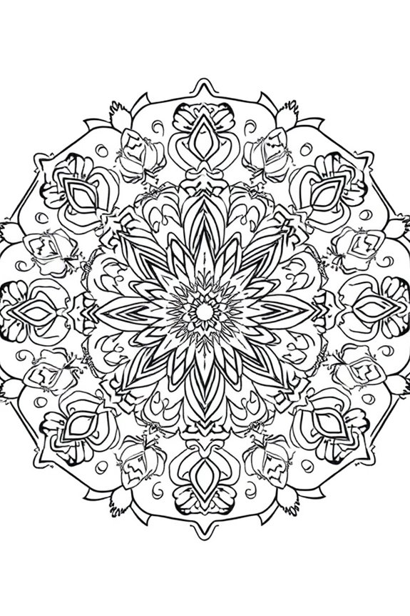 kostenloser Regenbogenfreunde Mandala