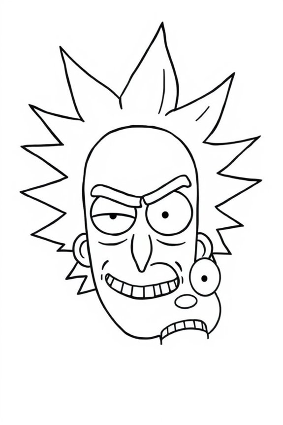 kostenlose Rick und Morty Ausmalbilder