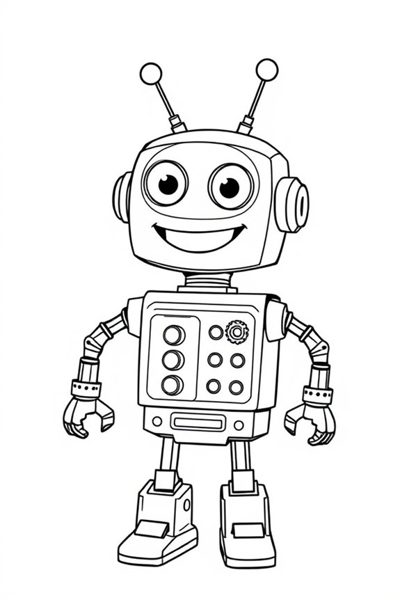 kostenlose Roboter Ausmalbilder