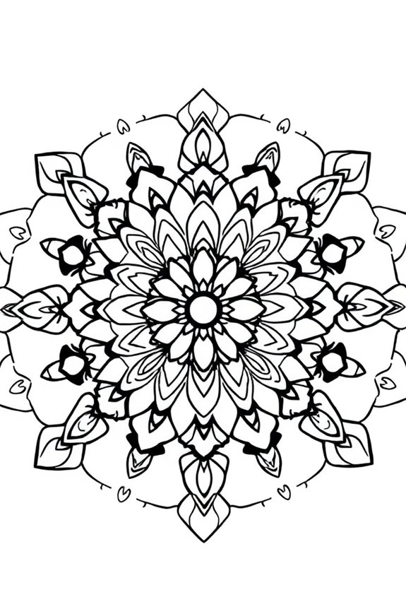 kostenlose einfache Mandala-Ausmalbilder