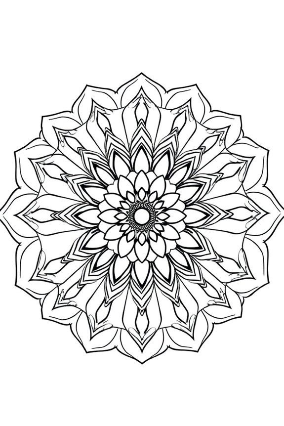 kostenlose einfache Mandala-Ausmalbilder