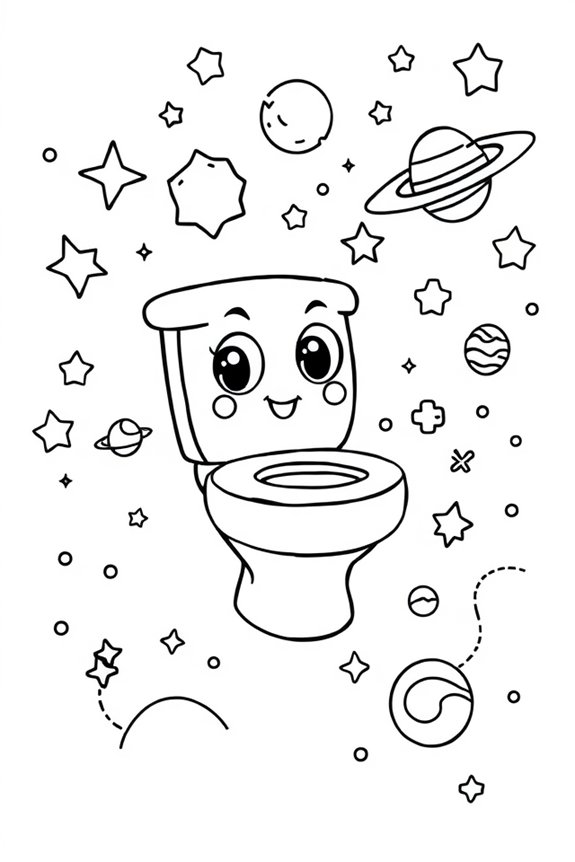 kostenlose Skibidi-Toiletten-Ausmalbilder